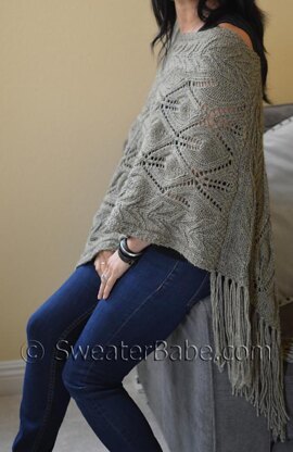 #201 Off-Kilter Lace Poncho