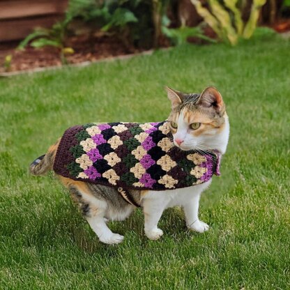 Diamond Striped Cat Sweater