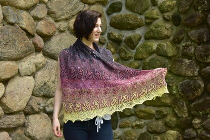 Berry Crumble Shawl