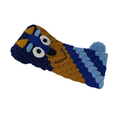 Blue Dog Scarf C2C