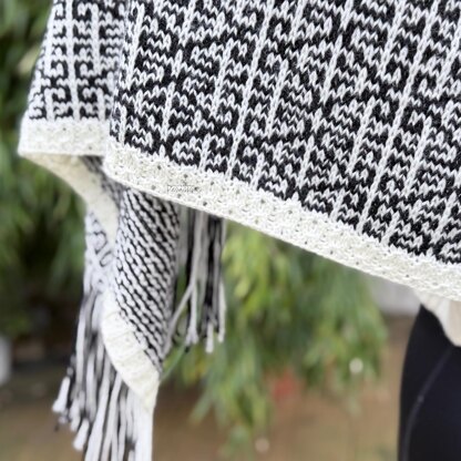 Midnight Mosaic Shawl