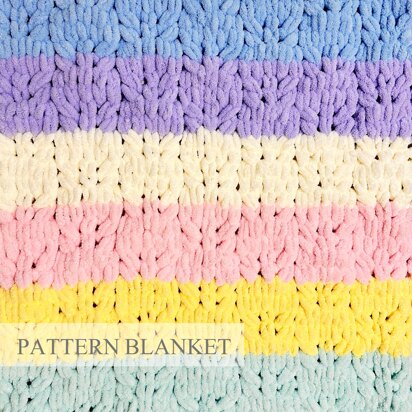 Rainbow Blanket Pattern - knitting pattern