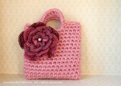 Dusky rose little purse