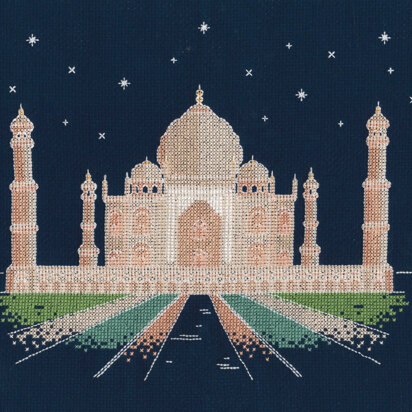 DMC Agra by Night 14 Count Cross Stitch Kit - 24.5cm x 1cm x 17cm