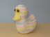 Candy Stripe Baby Duck Toy