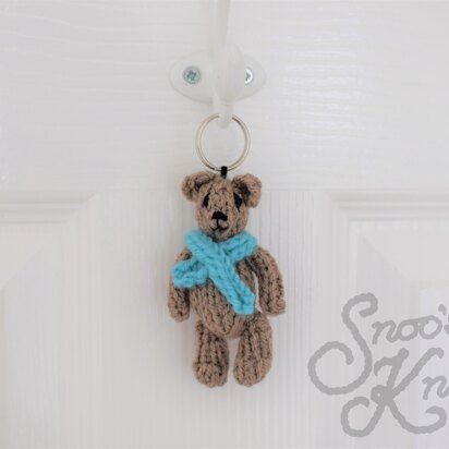 Free Teddy Bear Keyring Knitting Pattern Snoo's Knits