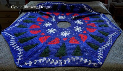 Christmas Woods Holiday Tree Skirt