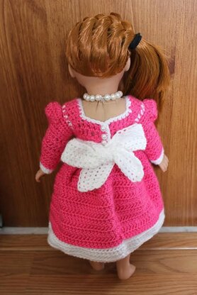 Princess Ansleigh's Sweet Heart Dress - 18" Doll Size