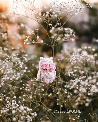 Crochet pattern Bubo the tiny owl
