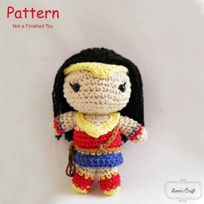 Wonder woman chibi amigurumi crochet