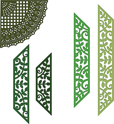 Heartfelt Creations Frame A Card Dies - Leafy Borders