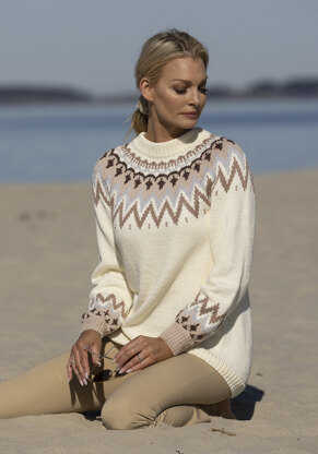 Kathrine Sweater in Viking Of Norway - UK-2319-10 - Downloadable PDF