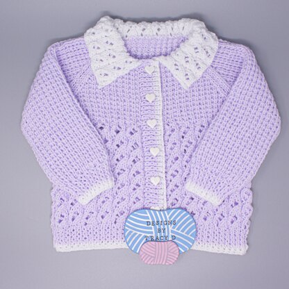 Matilda baby knitting pattern 20" & 22" chest size