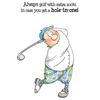 Art Impressions People Cling Rubber Stamps - Gordon Golfer Set