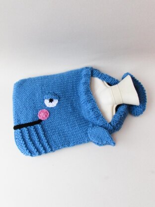 Whale Hot Water Bottle Cover