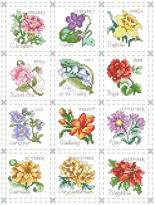 Flower of the Month Sampler - PDF