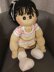 The Woollie Dolls - 2.6ft tall Sculptured  Baby Olivia Pyjama Case