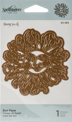 Spellbinders Shapeabilities Die D-Lites By Sharyn Sowell - Sun Face