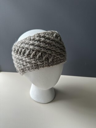 Crossline Crochet Headband