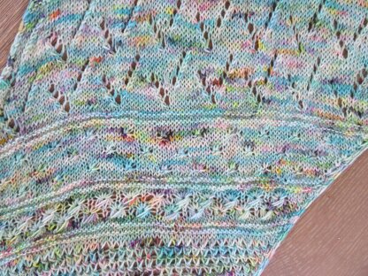 The Mermaids' Garden Shawl