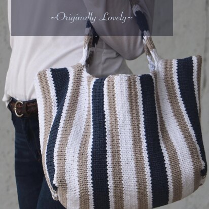 Stockinette Stripe Tote