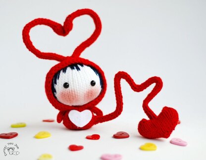 Fall in Love small Red Bug Doll. Toy from the Tanoshi series.