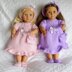 Knitting pattern Dress, Headband, bag & shoes for 18 inch fashion Doll