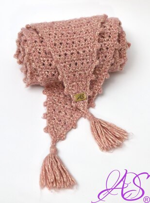 Scarf Pink X Crochet Pattern