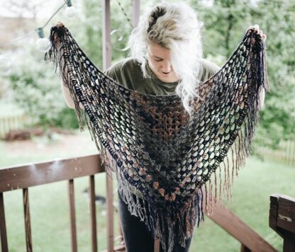 Feathered Fall Shawl