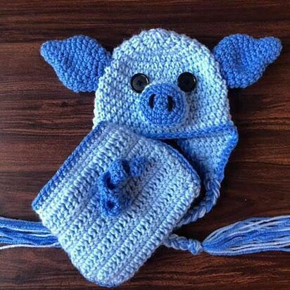 Beau The Piggy Hat Diaper cover