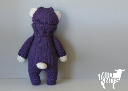 Cable Knit Teddy Bear Stuffie (2015021)