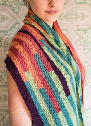 Teeter Totter Shawl in Berroco Ultra Alpaca Fine - Pv2-13 - Downloadable PDF