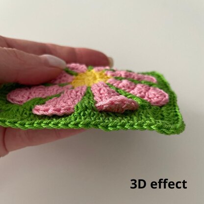 Retro daisy granny square
