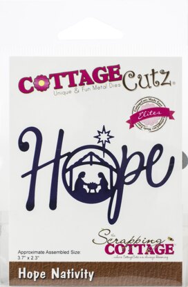 CottageCutz Elites Die - Hope Nativity, 3.7"X2.3"