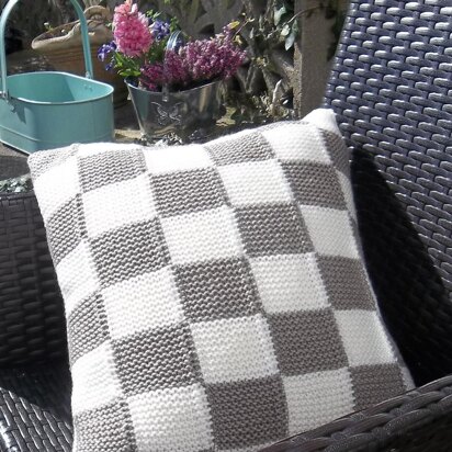 Aran Check Cushion