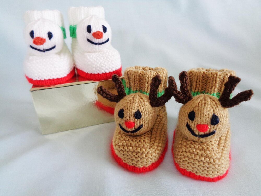 baby reindeer booties