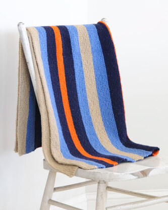 Easy Color Blanket in Spud & Chloe Sweater - Downloadable PDF