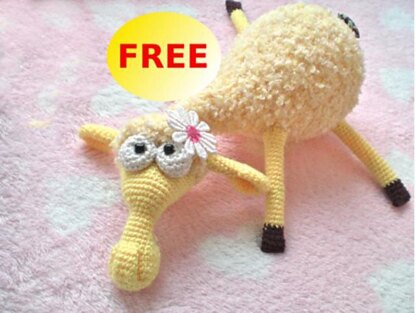Dolly the sheep Amigurumi fluffy toy