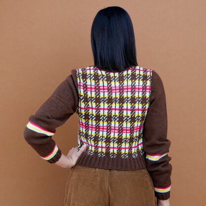 Paintbox Yarns Multi Tartan Jumper PDF (Free)