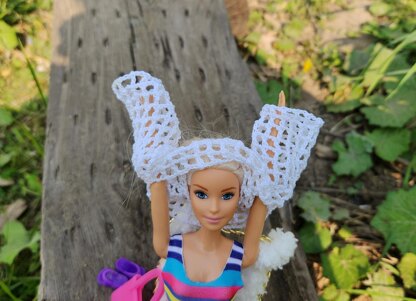 Cropped Mesh Top for Barbie