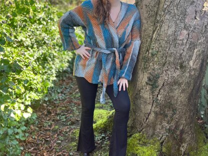 Cardigan "Dancing Leaves"