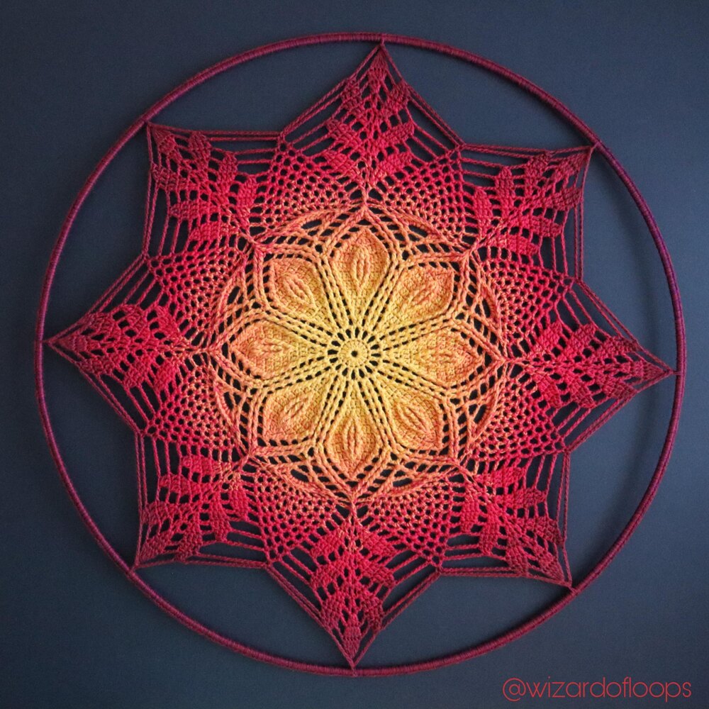 Mandala Alana Crochet pattern by Wizard of Loops Studio