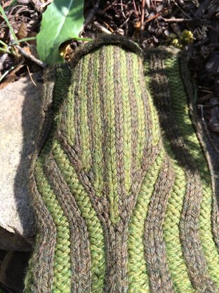 Vertical Stripe Mitts