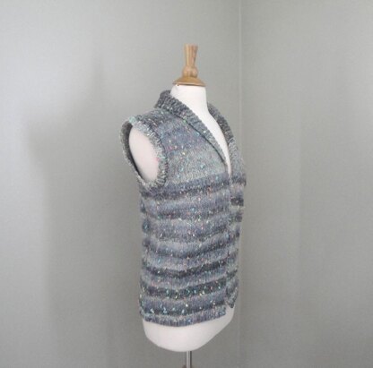 Chunky Shawl Collar Vest