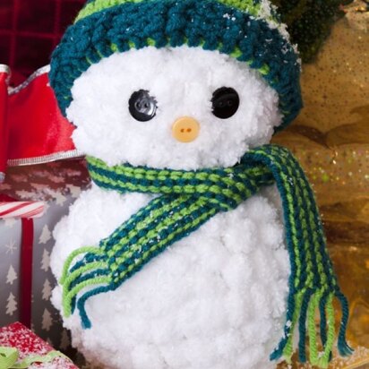 Sparky the Snowman in Red Heart Super Saver Economy Solids - LW2652