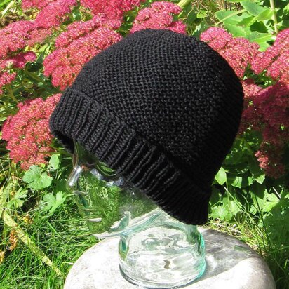 The garter stitch beanie hat