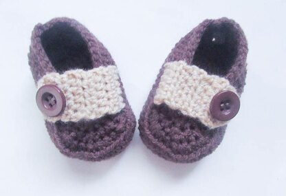 Baby Booties Boy Loafer Strap