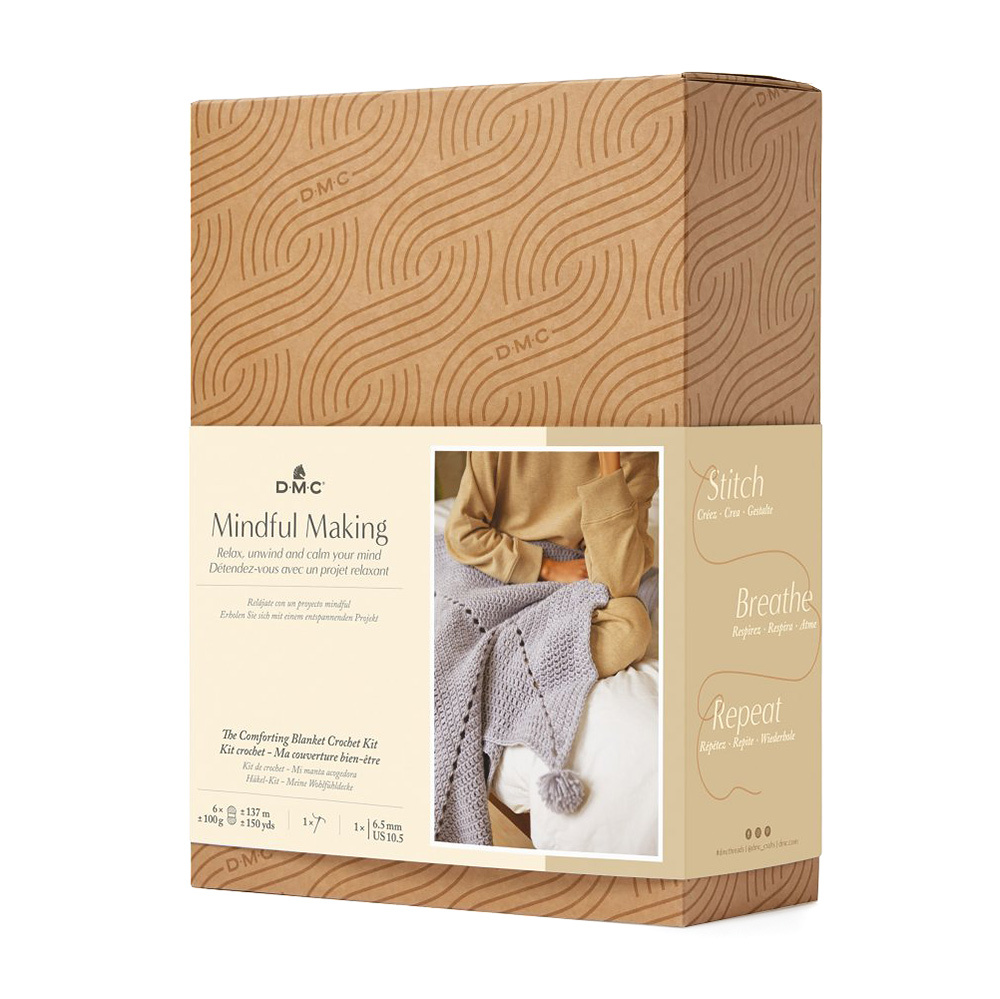 DMC Mindful Making The Comforting Blanket Crochet Kit - 90cm x 90cm - view 2