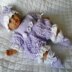 Baby Doll knitting Pattern suitable for a 18 inch Doll, Romper suit, Hat and Boots