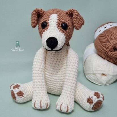 Jeremy the Jack Russell - US Terminology - Amigurumi